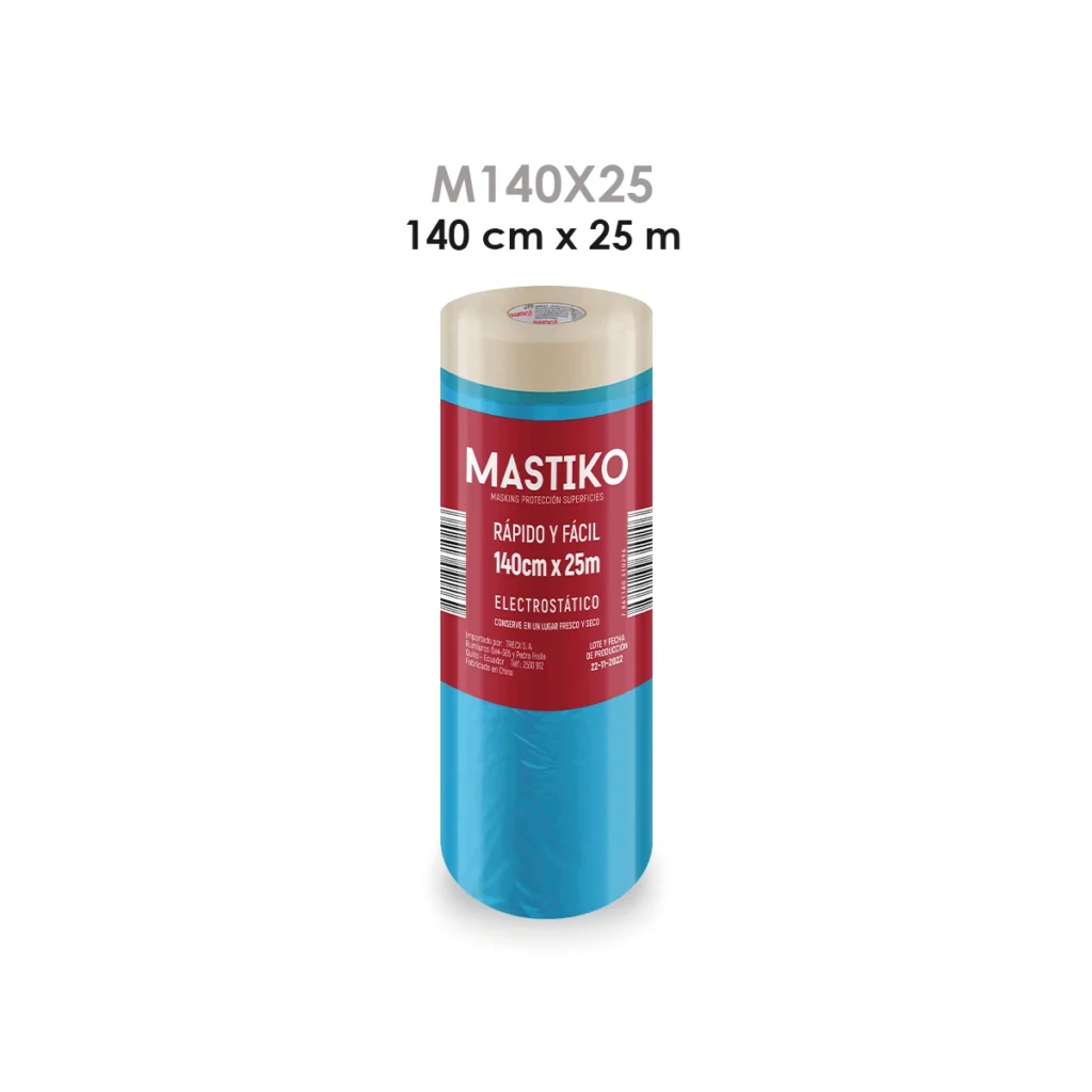 Plástico para enmascarar 140 cm × 25 m - MASTIKO