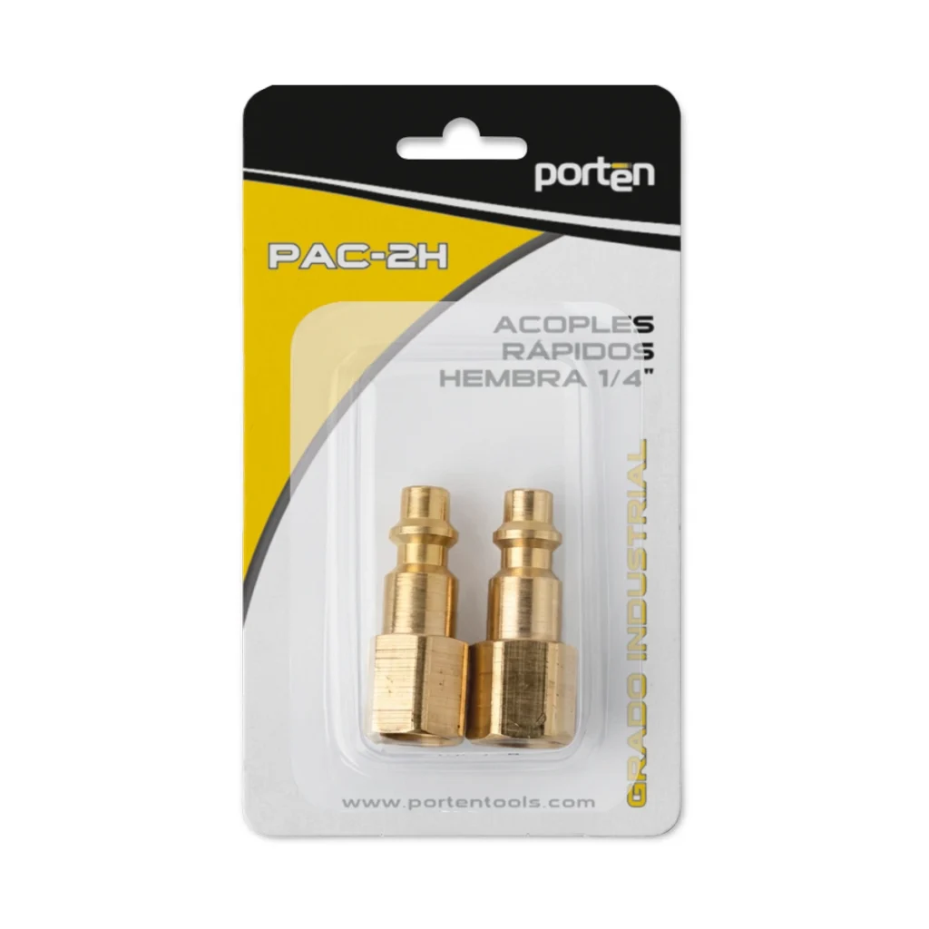 Juego de 2 conectores rápidos hembra 1/4″ NPT - PORTEN