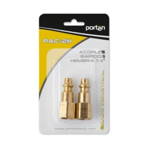 Juego de 2 conectores rápidos hembra 1/4″ NPT - PORTEN