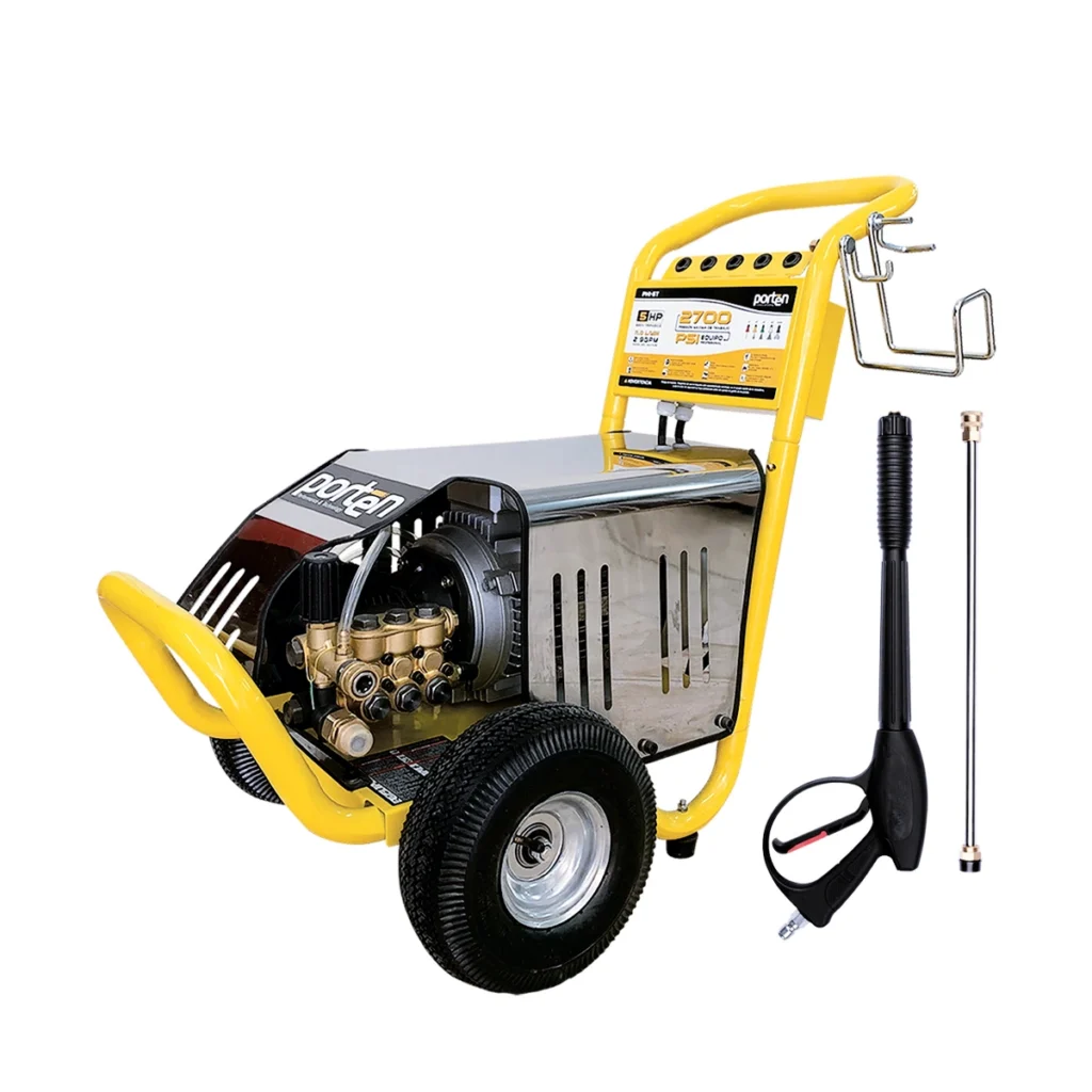 Hidrolavadora eléctrica 5 HP 2700 PSI 220 V trifásica - PORTEN