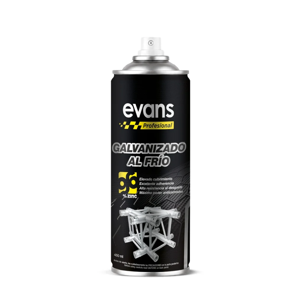 Spray galvanizado en frío 96% zinc 450 ml - EVANS