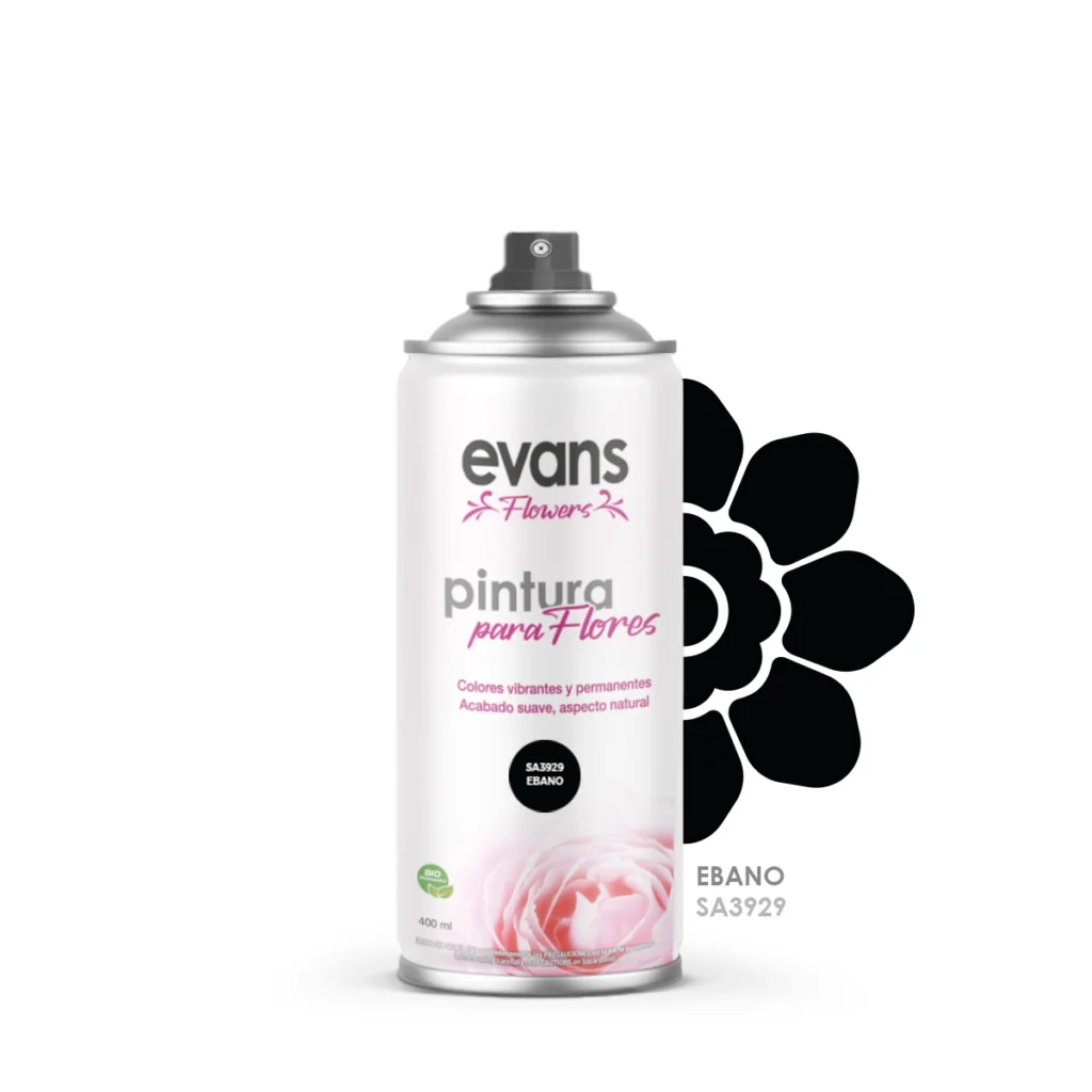 Spray para flores color Ébano 400 ml - EVANS