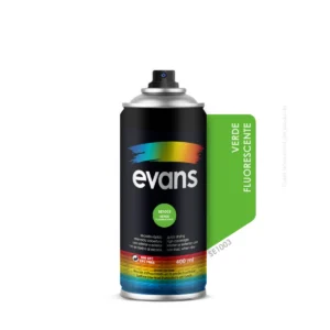 Pintura en spray verde fluorescente 400 ml - EVANS