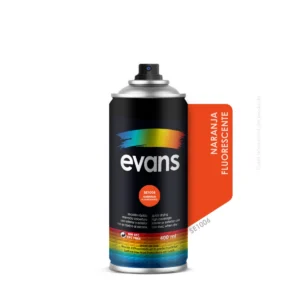 Pintura en spray naranja fluorescente 400 ml - EVANS