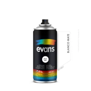Pintura en spray blanco mate 400 ml - EVANS