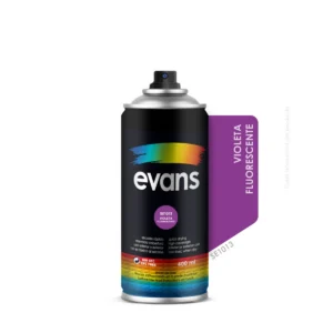 Pintura en spray violeta fluorescente 400 ml - EVANS