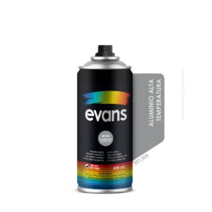 Pintura en spray alta temperatura aluminio 400 ml - EVANS