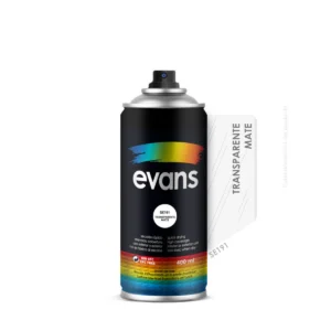 Pintura en spray transparente mate 400 ml - EVANS