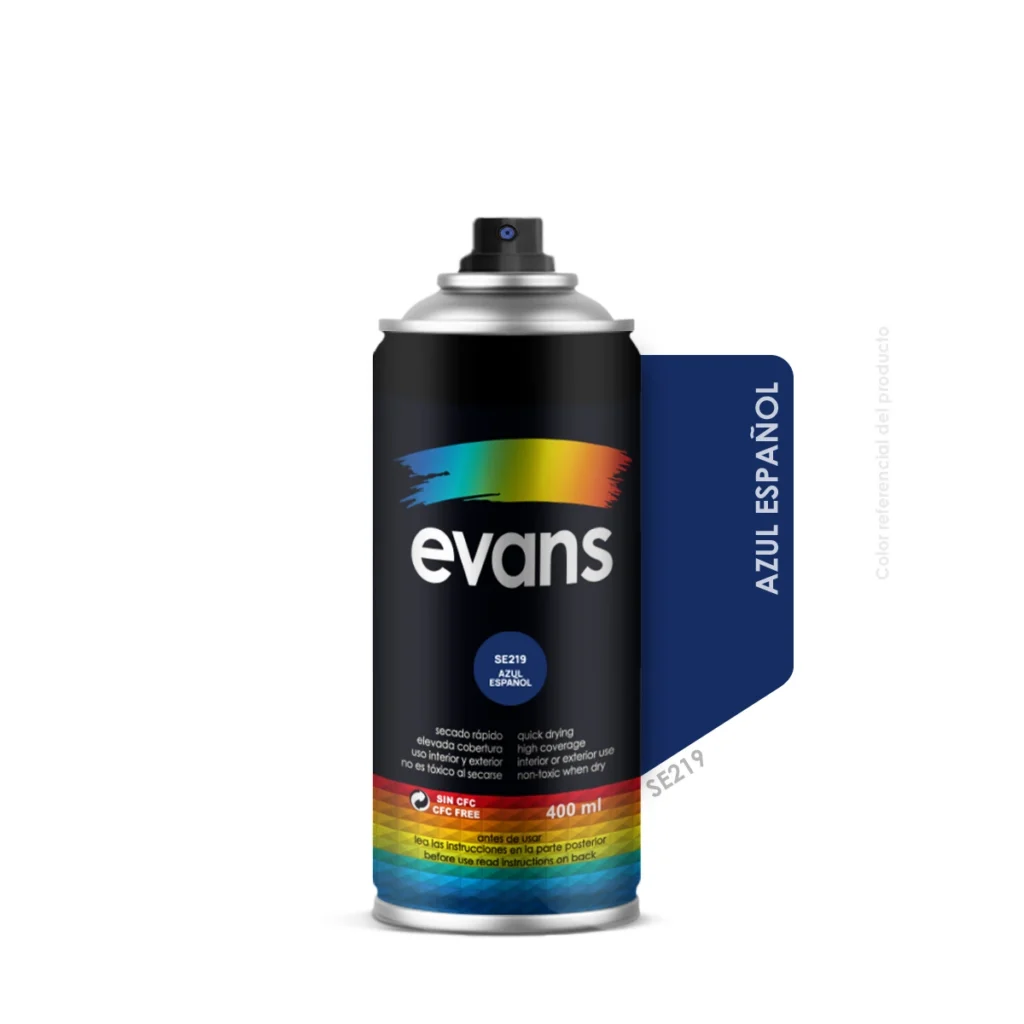 Pintura en spray azul español 400 ml - EVANS