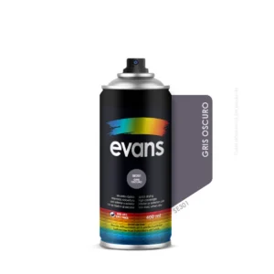 Pintura en spray gris oscuro intenso 400 ml - EVANS