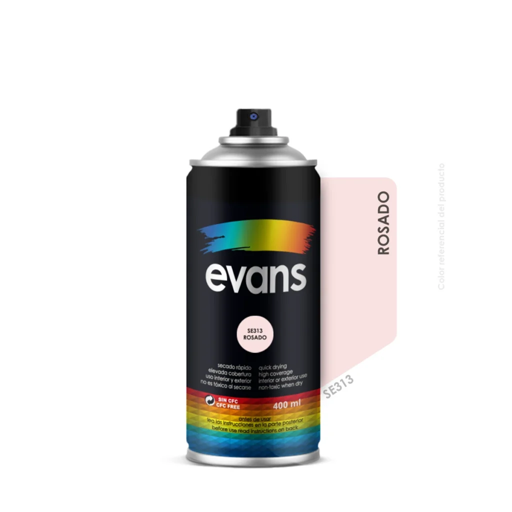 Pintura en spray rosado 400 ml - EVANS