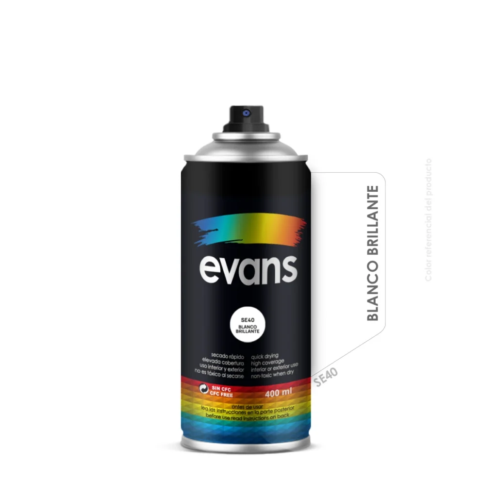 Pintura en spray blanco 400 ml - EVANS