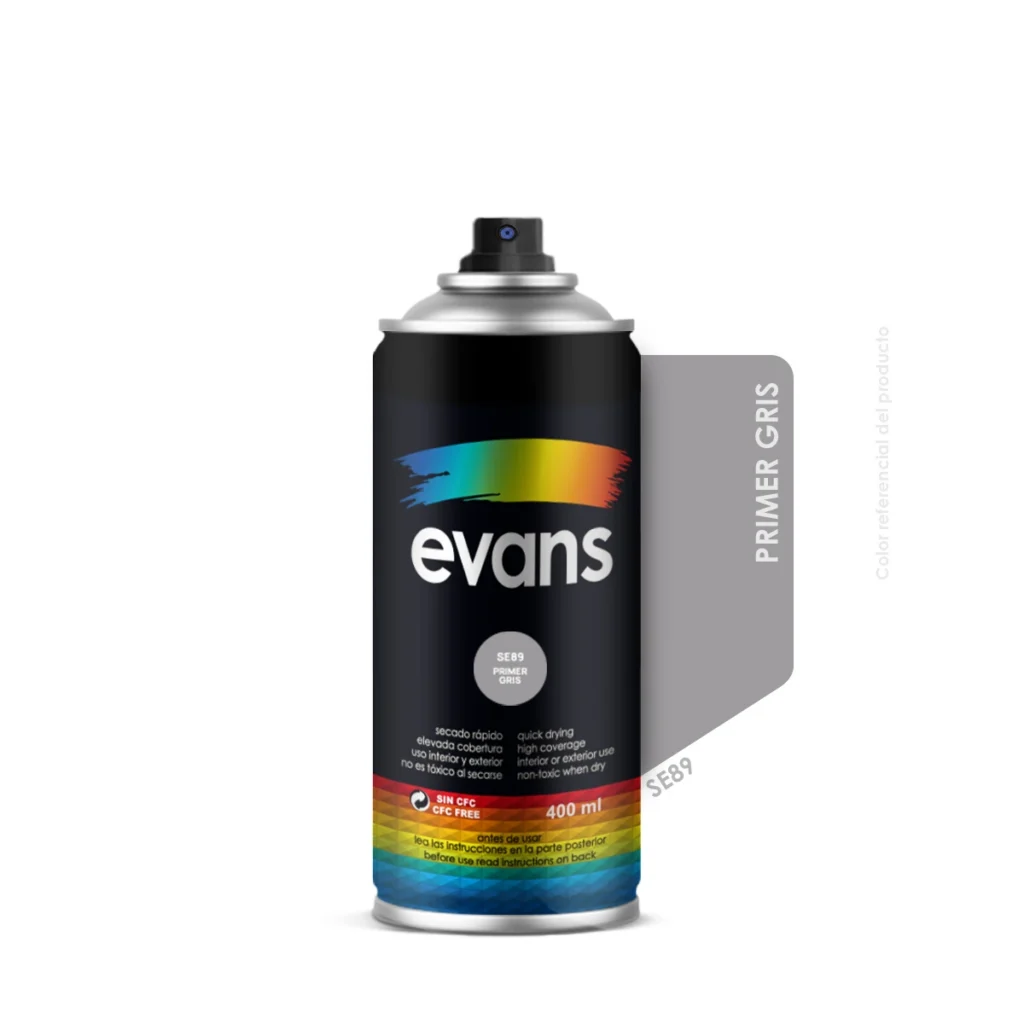 Pintura en spray primer gris 400 ml - EVANS